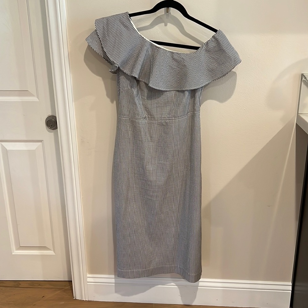 Banana Republic One Shoulder Midi Dress